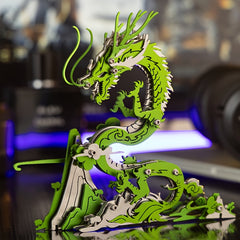 MOKR Chinese Dragon 3D Metal Puzzle - DIY Handcraft Brain Teaser Toy