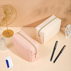 Large Capacity Pencil Bag School Stationery Storage Bag Solid Student Pencil Bag