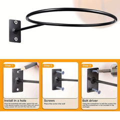 Wall Mounted Ball Rack Storage Holder for Basketball Football Volleyball