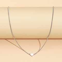 Love Heart Alloy Necklace For Women