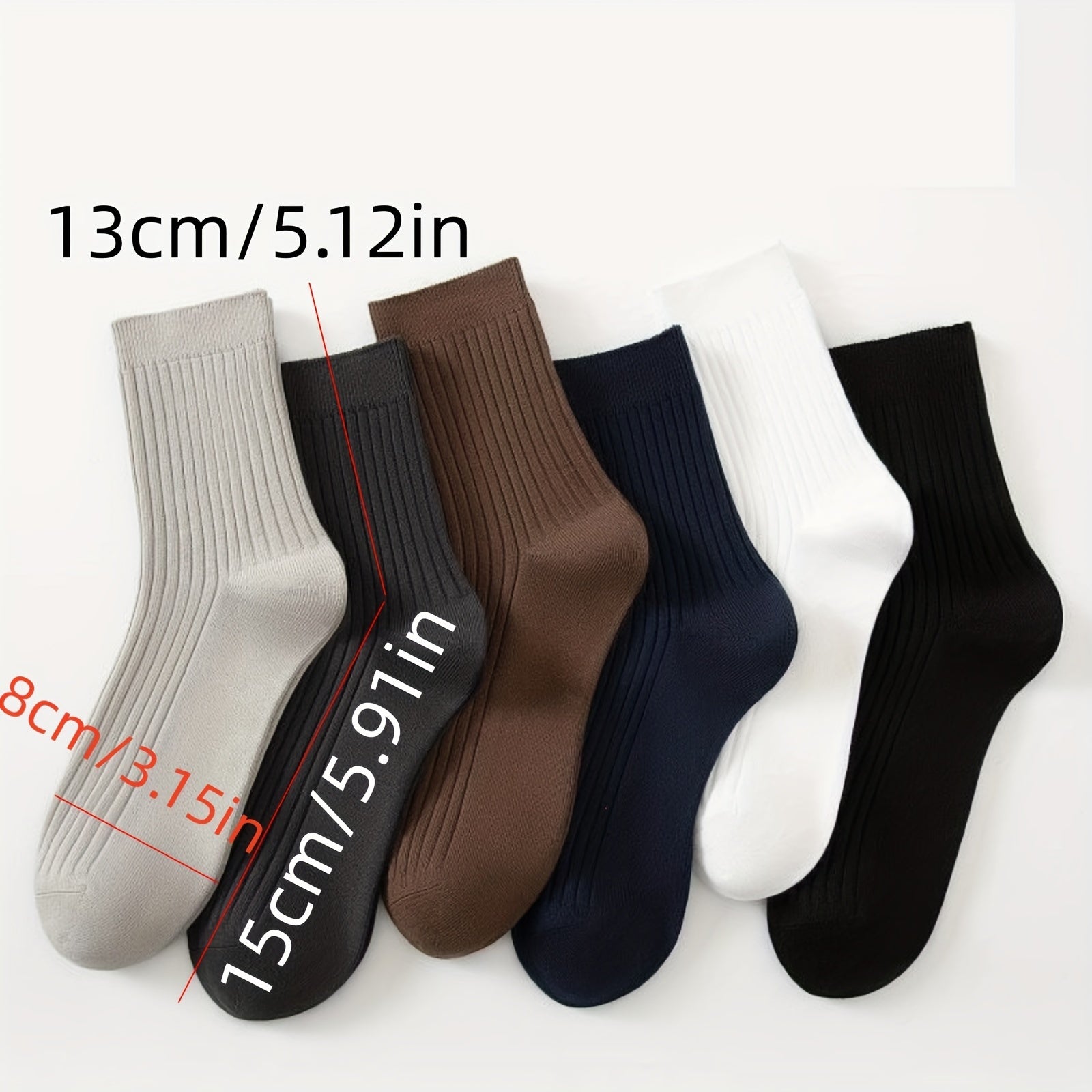 6 Pairs Men's Winter Sports Running Socks