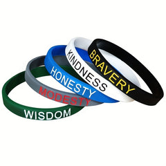 Sporty Style Waterproof Silicone Bracelet for Encouragement