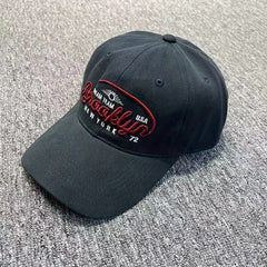 Big Head Circumference Men's Retro Baseball Cap Embroidered Sunshade Peaked Cap