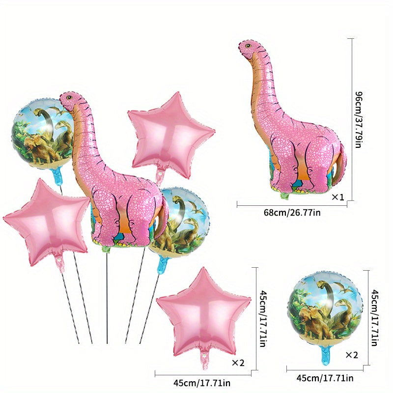 5pcs Dinosaur Set Party Balloons Decoration