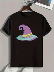 Magic Hat Pattern Print Men's Sports T-shirt