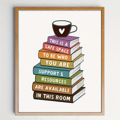 Classroom Decor Safe Space Wall Art Inclusive Art Students Room Decor