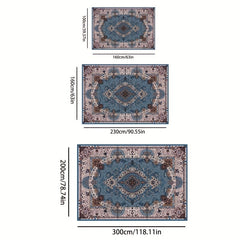 Vintage Boho Area Rug 100x160cm Non-slip Fluffy Rug
