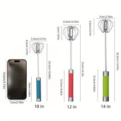 Stainless Steel Semi Automatic Rotary Whisk