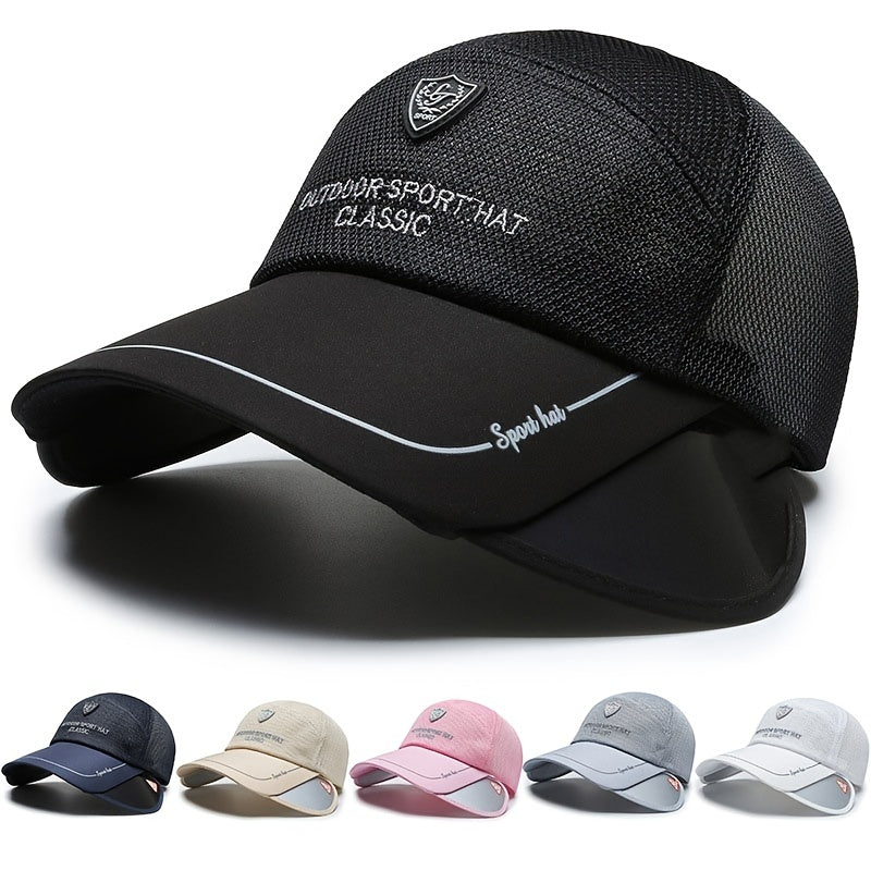 Summer Sunscreen Baseball Cap Mesh Trucker Hat Women Adjustable Sports Hat