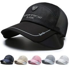 Summer Sunscreen Baseball Cap Mesh Trucker Hat Women Adjustable Sports Hat