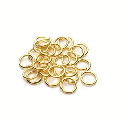 200pcs Gold Stainless Steel Open Jump Rings for DIY Jewelry Making