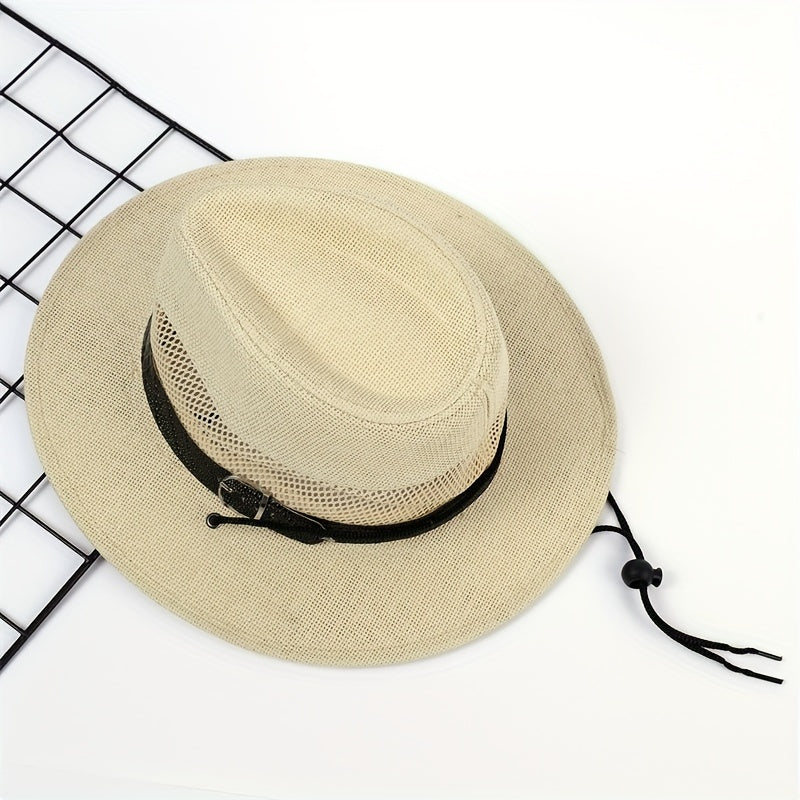 Men's Wide Brim Fedora Hat for Vacation