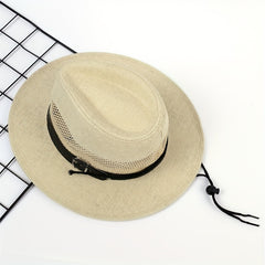 Men's Wide Brim Fedora Hat for Vacation
