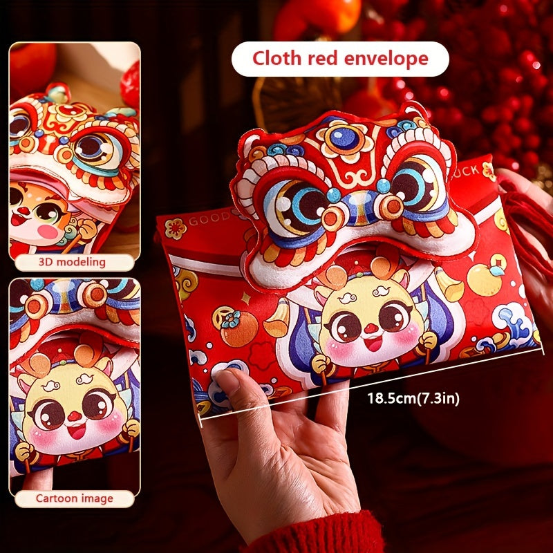 1pc HAPPY YEAR Red Envelope Chinese Spring Creative Lucky Money Envelope