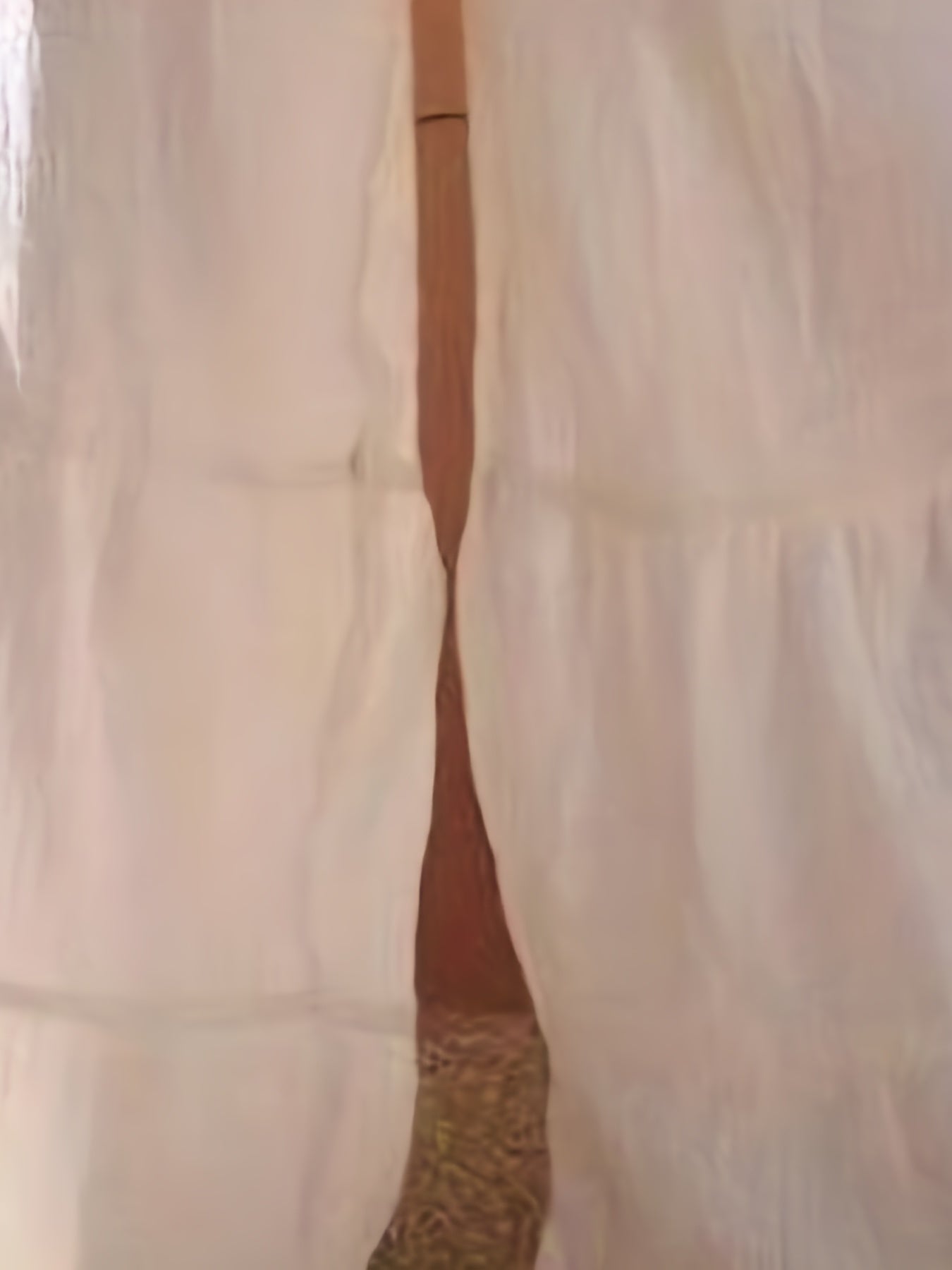  Solid Elastic High Rise Wide Leg Trousers