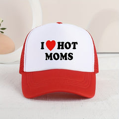 Hot Moms Baseball Cap Mesh Trucker Hat Adjustable Sunscreen Dad Hat