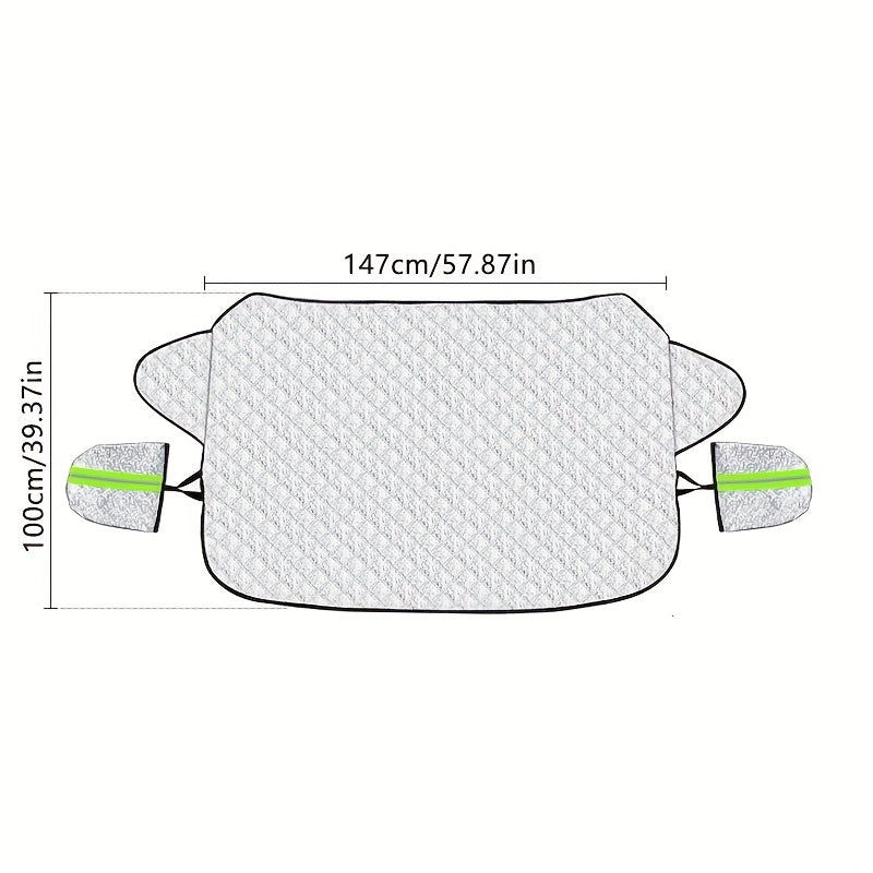 Car Snow Cover Front Windshield Waterproof Magnetic Sunshade Cover