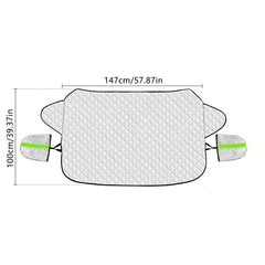 Car Snow Cover Front Windshield Waterproof Magnetic Sunshade Cover