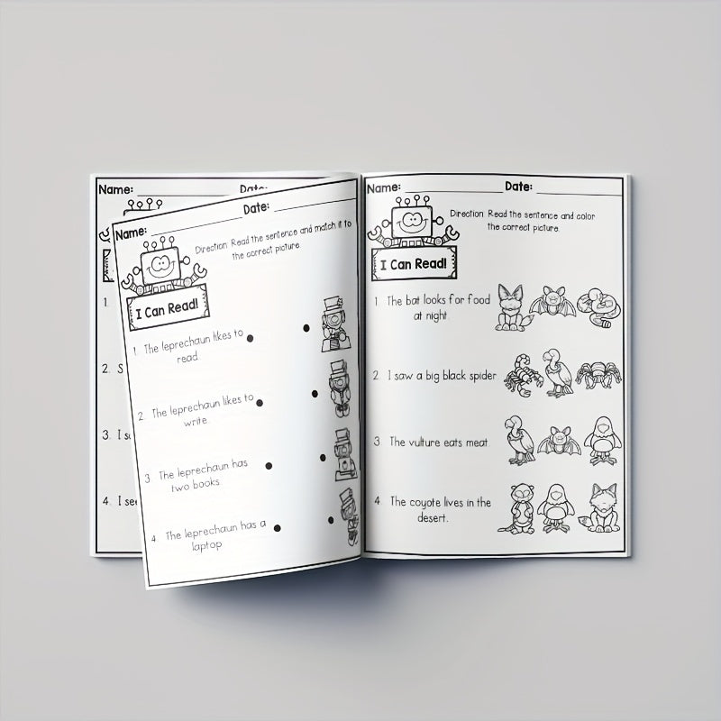 March Reading Comprehension Worksheets for Early Learners Green Paper