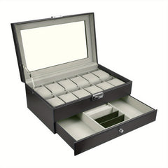 12 Slot Double Layer Watch Storage Box Jewelry Storage Box