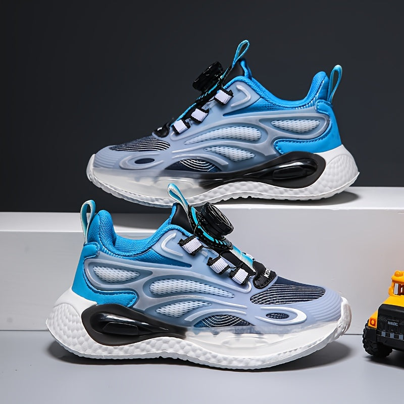 Boy's Block Basketball Shoes, Comfy Breathable Sneakers