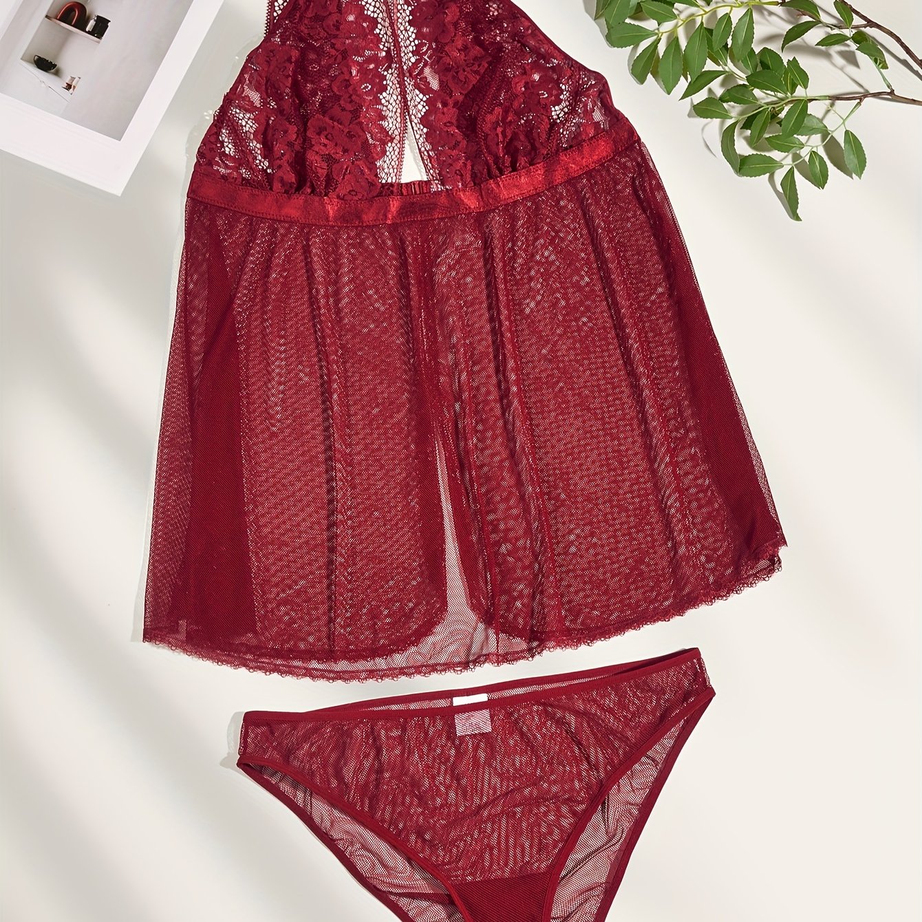  Sexy Lace Dress & Panty Lingerie Set