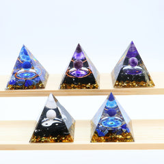 Amethyst Natural Crystals Orgone Pyramid Healing Reiki Chakra Energy Meditation