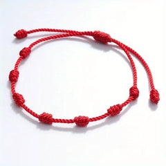 Adjustable Drawstring Woven Bracelet Palm And Eye Hand