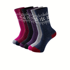 Geometric Pattern Mid Tube Socks Women's Stockings