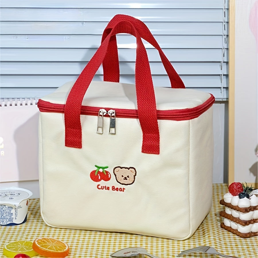 Portable Large Capacity Insulated Lunch Bag for Picnic School Outdoor