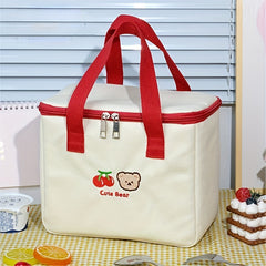 Portable Large Capacity Insulated Lunch Bag for Picnic School Outdoor