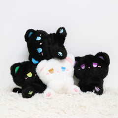 Plush Teddy Bear Plush Doll Expressive Kitten Soft Stuffed Animal