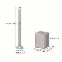 Wall Mounted Toilet Brush Silicone Cleaning Brush