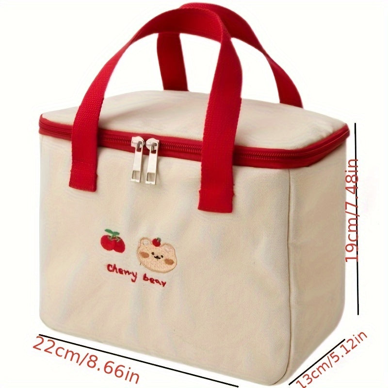 Portable Large Capacity Insulated Lunch Bag for Picnic School Outdoor
