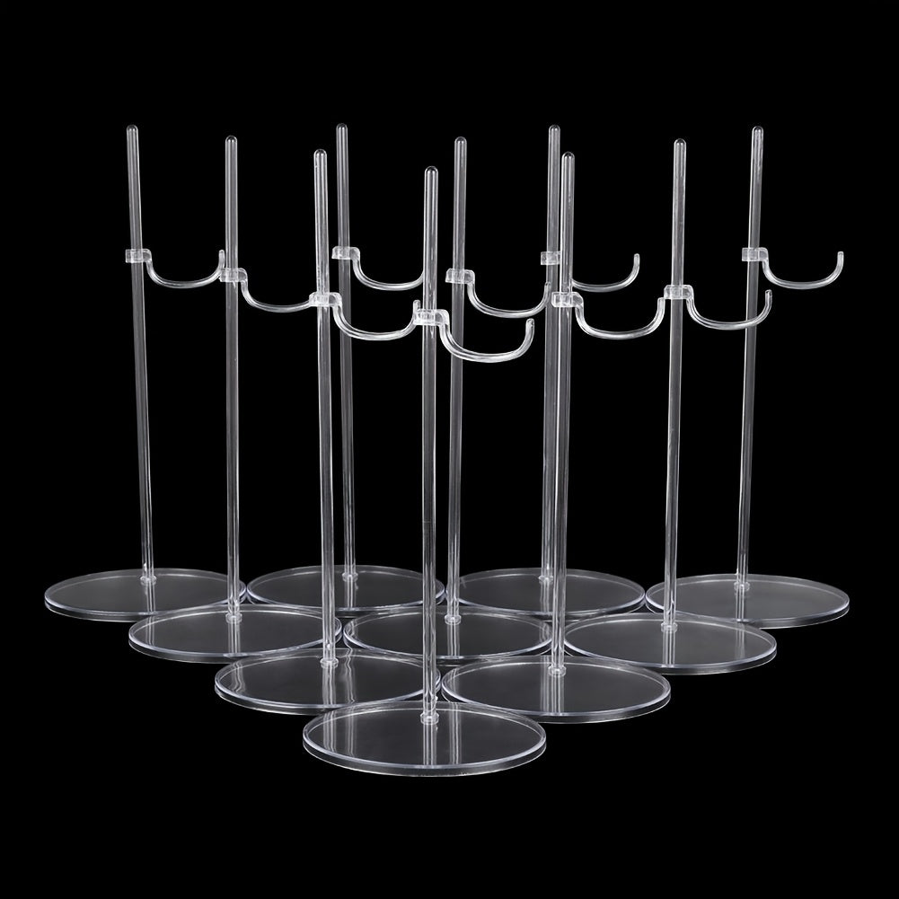 5pcs Transparent Doll Stand Display Holder For 11''-18'' Dolls