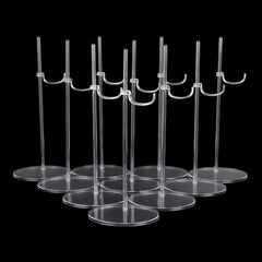 5pcs Transparent Doll Stand Display Holder For 11''-18'' Dolls