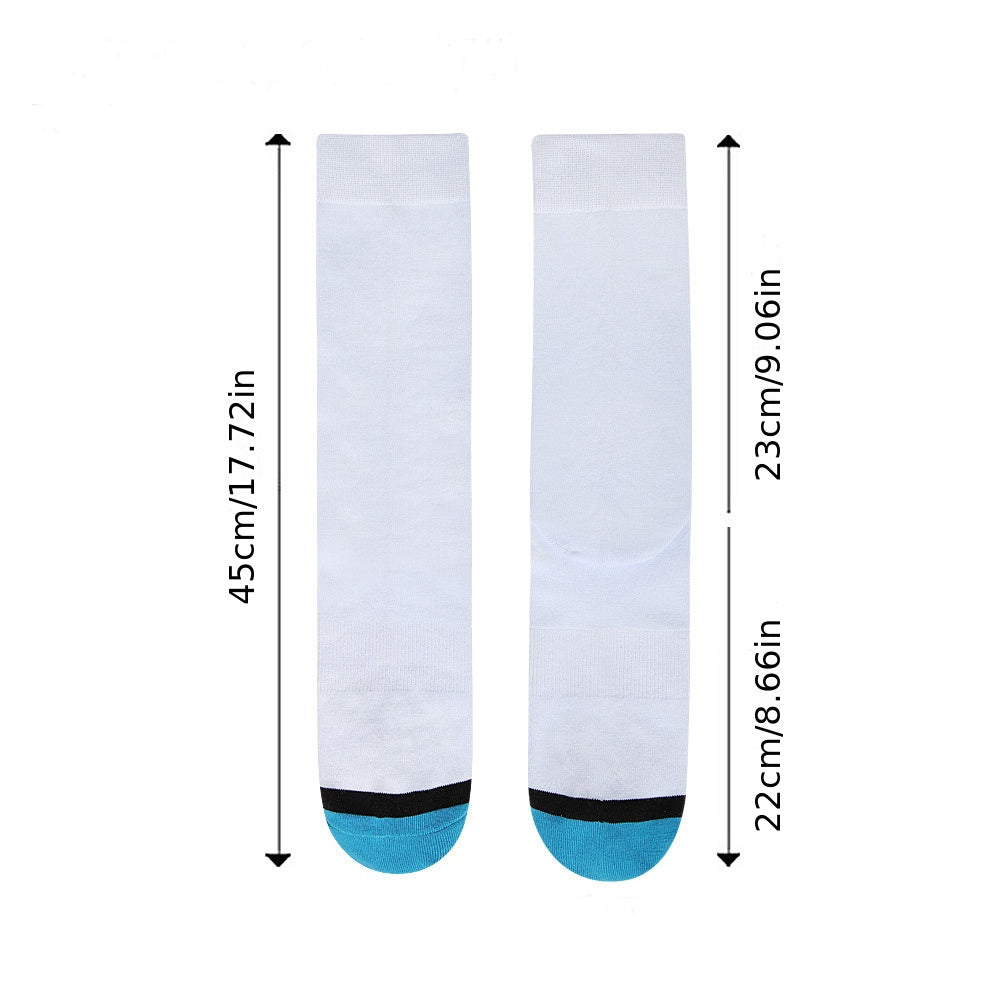 Colorblock Crew Socks Mid Tube Women's Stockings