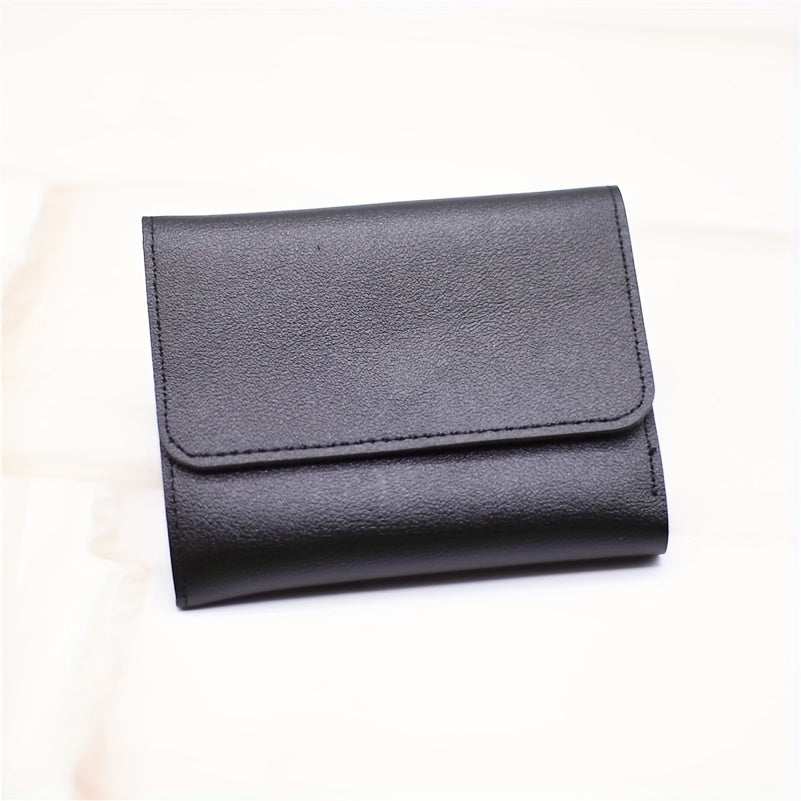Men's Card Holder Wallet Case 5 Slots PU Leather Short Purse