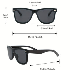 Men's Square Frameless Sunglasses Classic Casual PC