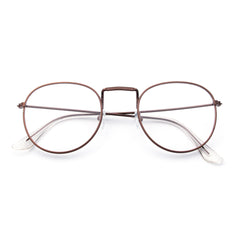 Round Frame Light Blocking Glasses for Women Unisex