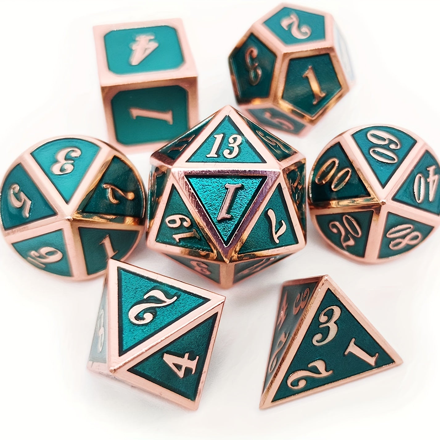 Stone Green Dice Retro Christmas Dice For Board Games