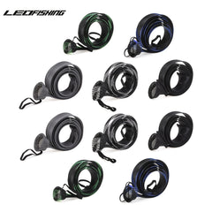 10pcs Leofishing Fishing Rod Sleeve 74 8in Braided Mesh Rod Cover with Straps