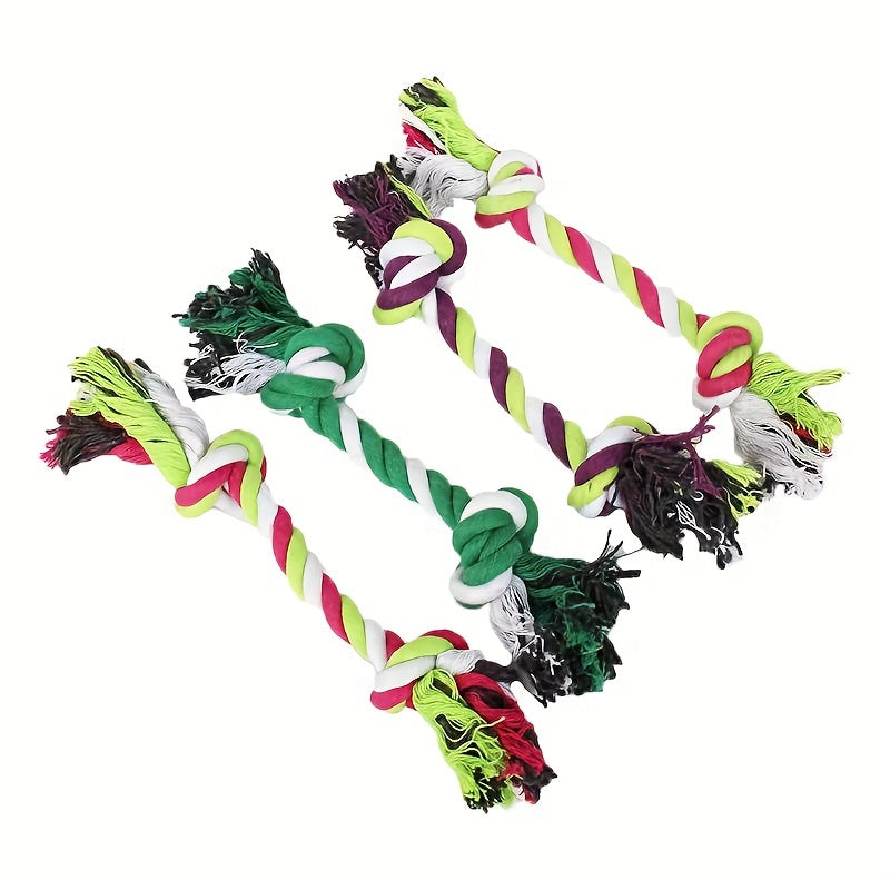 1pc Dog Toy Molar Bite Rope Knot Chew Toy