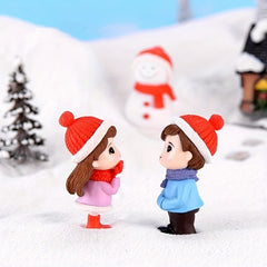 3Pcs Snowsuit Bonsai Dollhouse Landscape Ornaments