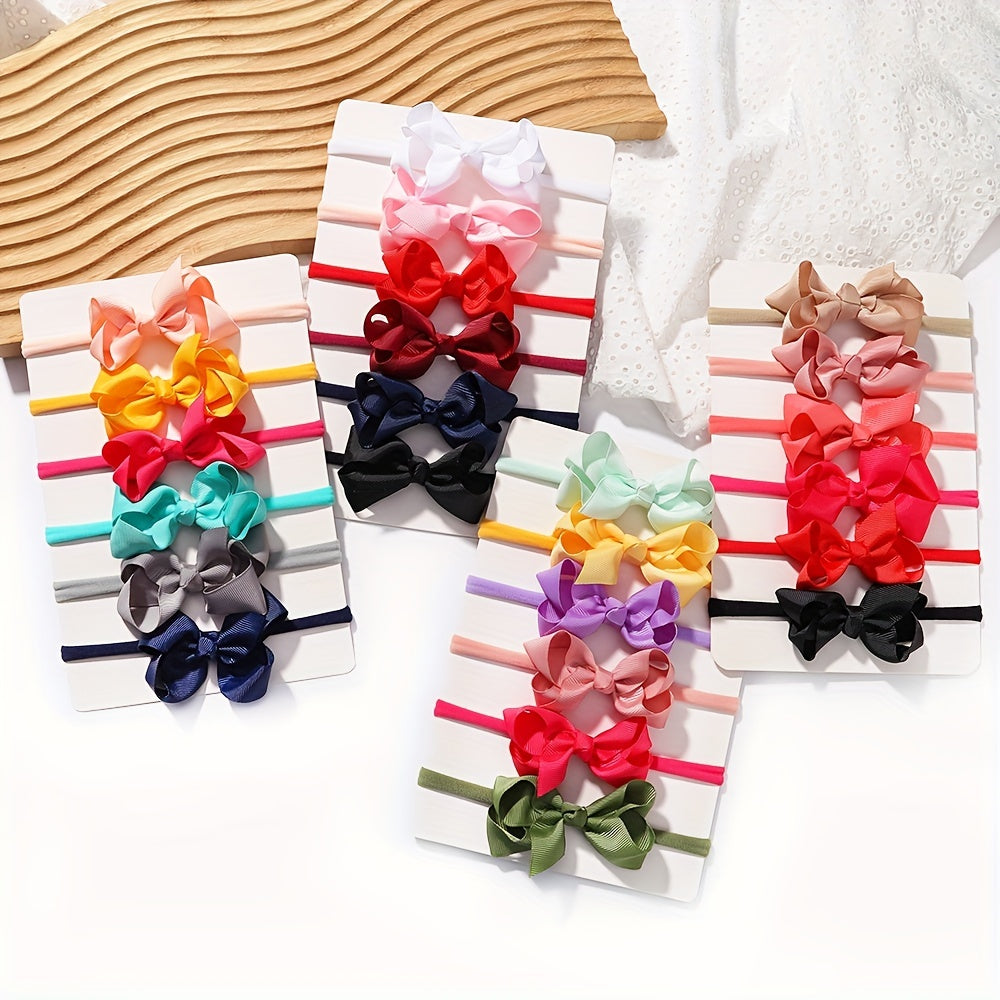 6pcs Bow Headband Hair Accessories for Baby Girls