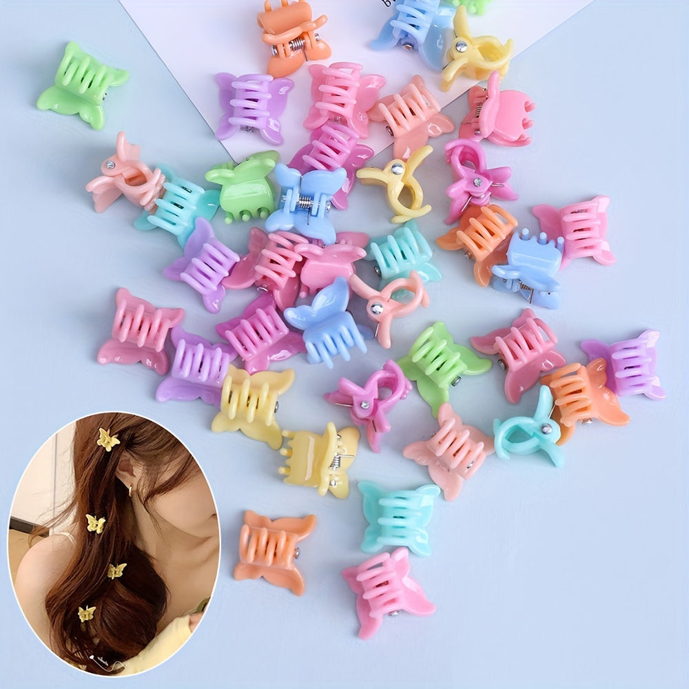 40pcs Mini Hair Claw Butterfly Hair Claw Hair Clip Hair Accessories Baby Girls