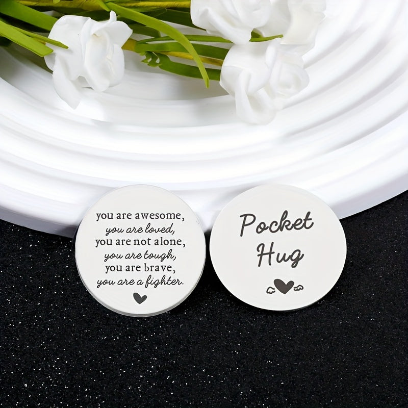 POCKET HUG Coin Inspirational Gift For Him Son Birthday Gift Motivational Gift