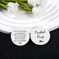 POCKET HUG Coin Inspirational Gift For Him Son Birthday Gift Motivational Gift