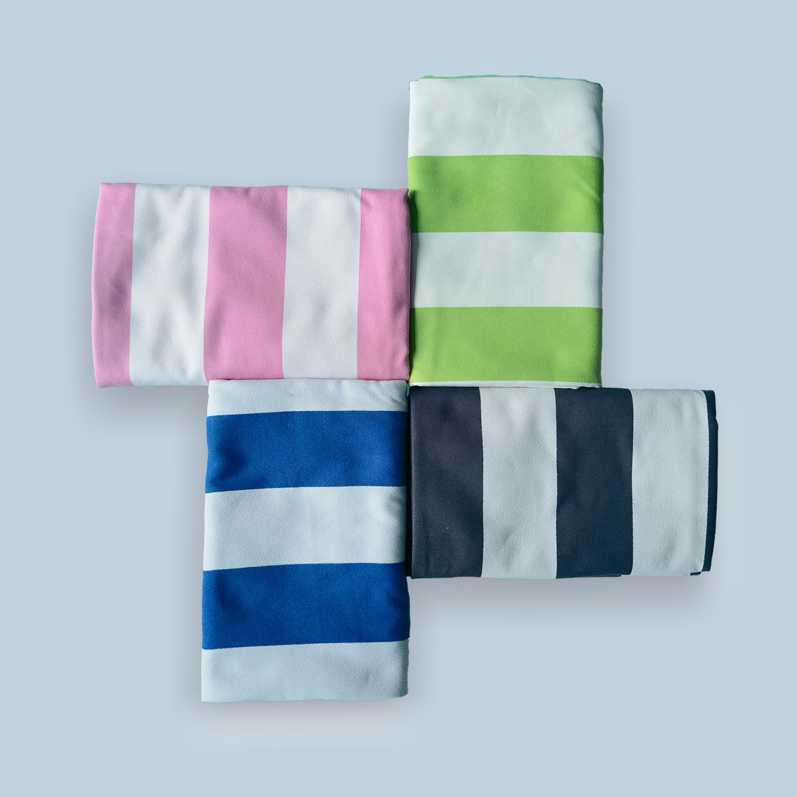 Striped Microfiber Beach Towel Quick Drying Travel Yoga Camping
