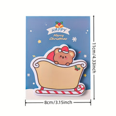 4pcs Cartoon Christmas Sticky Notes 120 Sheets